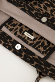 Grote shopper met panterprint