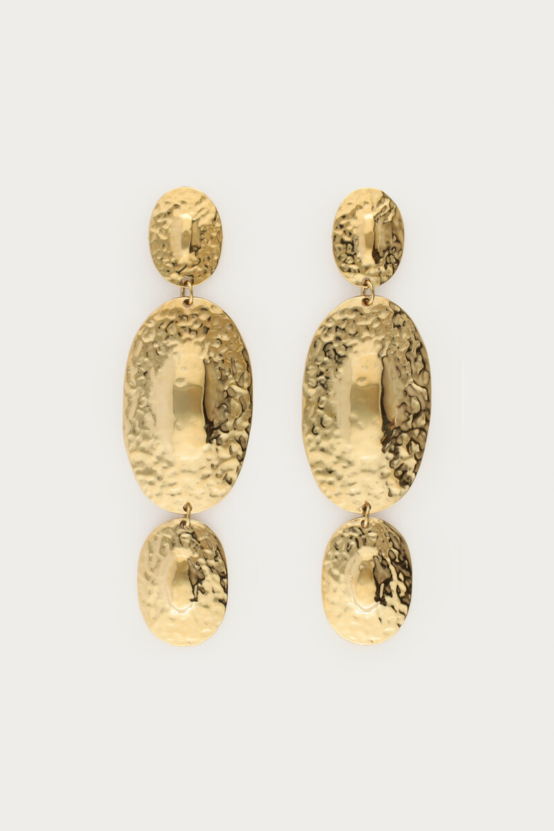 Mer oorhangers ovaal - Goud