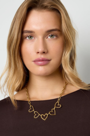 ketting 5 hartjes