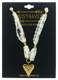 Ketting kant met hart