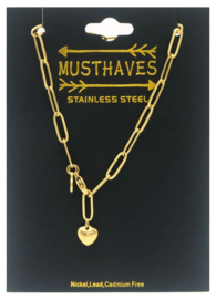 Armbandje met klein hartje