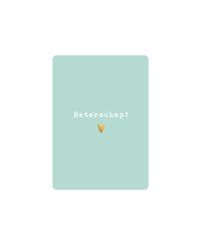 Kaart Beterschap! - Blauw/Wit/Goud - KP