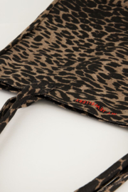 Grote shopper met panterprint