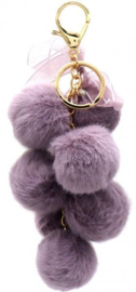 Bag charm fluffy ballentjes