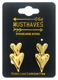 Oorbellen hartjes stekers