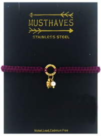 Armbandje met klein klavertje