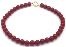 Ketting kralen rood