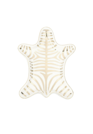 Glazen display schoteltje - Zebra