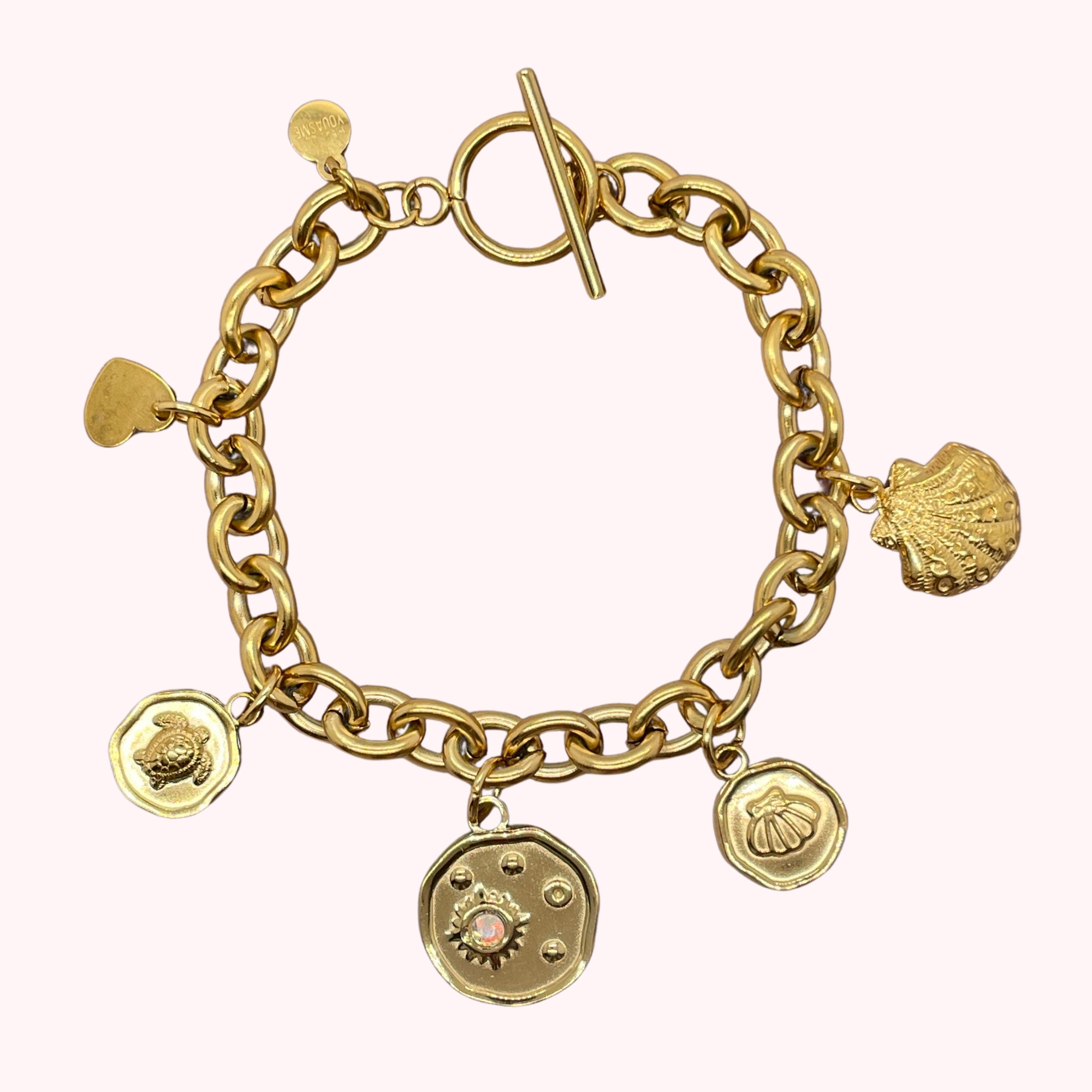 Gouden Summer Charms Armband