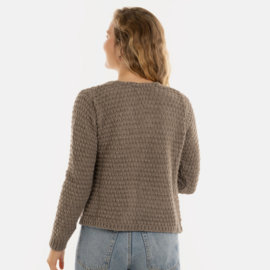 Knit Factory damesvest Becky - Marron