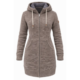 Pure Wool damesvest Daphne - Taupe