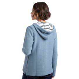 Weird Fish Damesvest Chicoa - Faded Denim