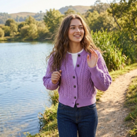 IrelandsEye Vest Sanne - Lilac Marl