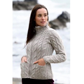 Aran Woollen Mills Cardigan Lotte - Toast Oat