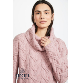 Aran Woollen Mills Sweater Lonneke - Winter Rose