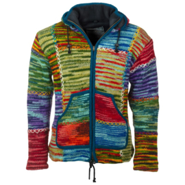 Pure Wool vest Dani - Geel/Multi