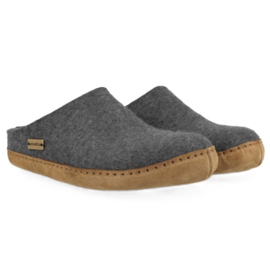 Haflinger pantoffel Emil - Antraciet