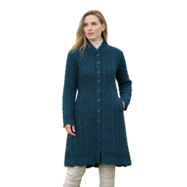 Ierse wollen damesvest Leitrim - Mallard Mix