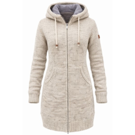 Pure Wool damesvest Daphne - Ecru