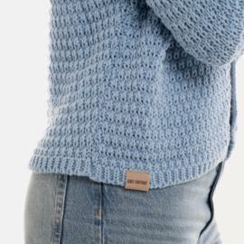 Knit Factory damesvest Becky - Chrystal Blue