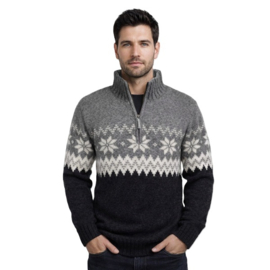 Pure Wool trui Kees - Antraciet