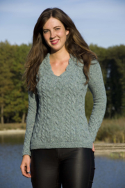 Irelandseye sweater Elsa - Ocean Mist