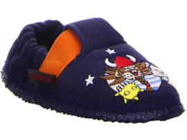 Kinderpantoffel Wicky de Viking -  Blauw