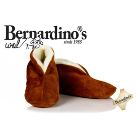Bernardino Spaanse pantoffels wol - Cognac