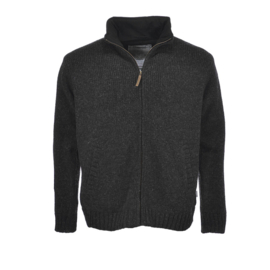 Pure Wool Herren Strickjacke Ruud Anthrazit