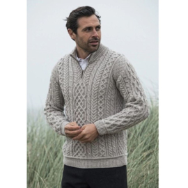 Aran Woollen Mills sweater Lex Toast Oat