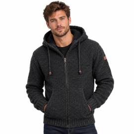 Pure Wool herenvest Paul - Antraciet