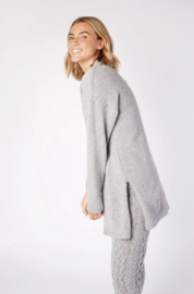 Loungewear Strickjacke aus Wolle Kiera Soft Grey