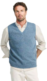 Aran Woollen Mills pullover Bill - Blue melange
