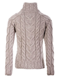 Aran Woollen Mills Cardigan Lotte - Toast Oat