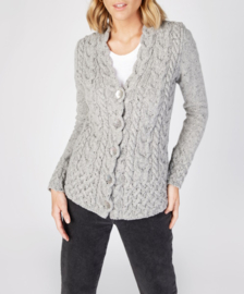 IrelandsEye Strickjacke Denise - Hellgrau