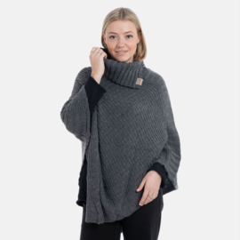 Knit Factory poncho Nicky - Anthracite