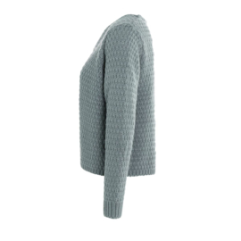 Knit Factory damesvest Becky - Stone Green