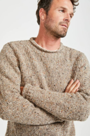 Donegal Tweed trui James - Oat
