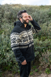 Pure Wool cardigan Jan - Anthracite