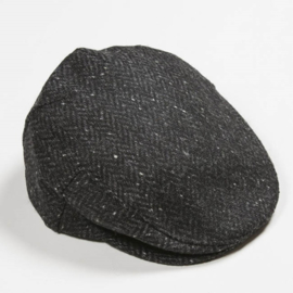 Irish Tweed Cap - Anthracite Black