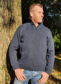 Pure Wool trui Brian - Marine