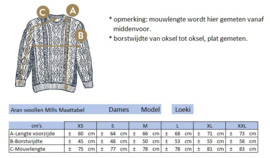 Aran Woollen Mills Trui Loeki - Zwart