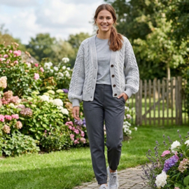 IrelandsEye Vest Sanne - Silver marl