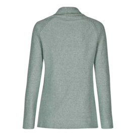 Weird Fish dames sweater Carmel - Mint Groen