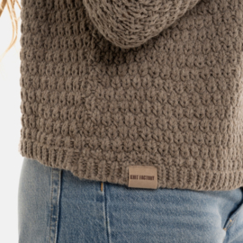 Knit Factory damesvest Becky - Marron