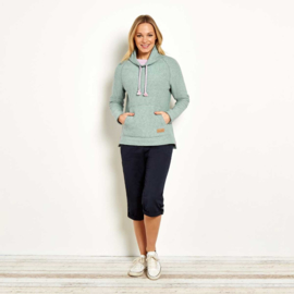 Weird Fish dames sweater Carmel - Mint Groen