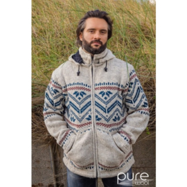 Pure Wool cardigan Joost - Ecru