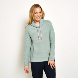 Weird Fish dames sweater Carmel - Mint Groen