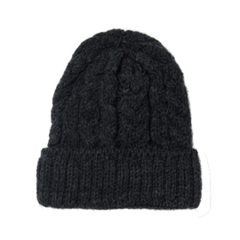 Aran Woollen Mills hat Darren - Anthracite