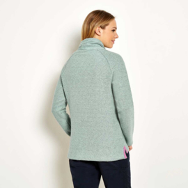 Weird Fish dames sweater Carmel - Mint Groen